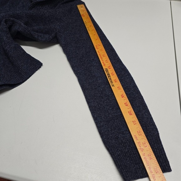J‎ Crew Sweater Mens Small Blue Lambswool Shawl Collar Knit Long Sleeve Pullover - Picture 10 of 12